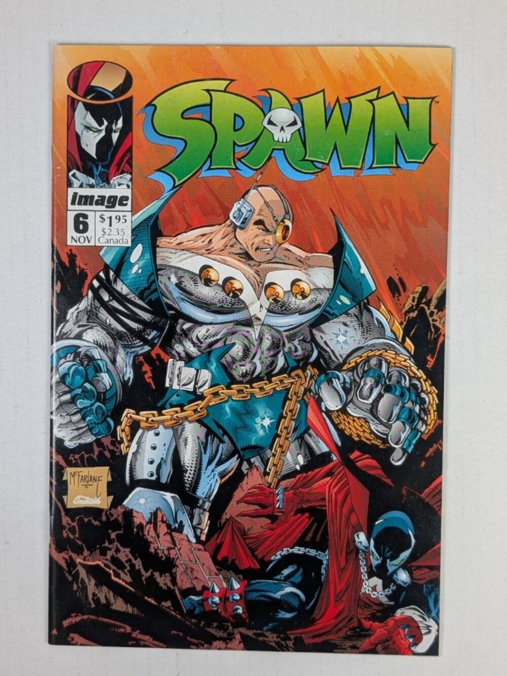 Spawn #6 (Image Comics Malibu Comics November 1992) Todd McFarlane Cover